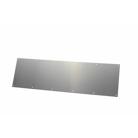 ROCKWOOD 10" x 35" Kick Plate with Beveled Edges and Counter Sunk Holes Satin Stainless Steel Finish K105032D1035BEVCSK